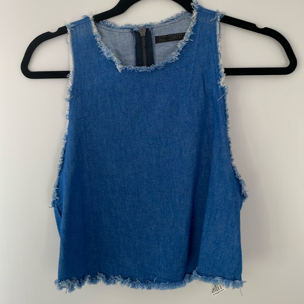 Zara denim top